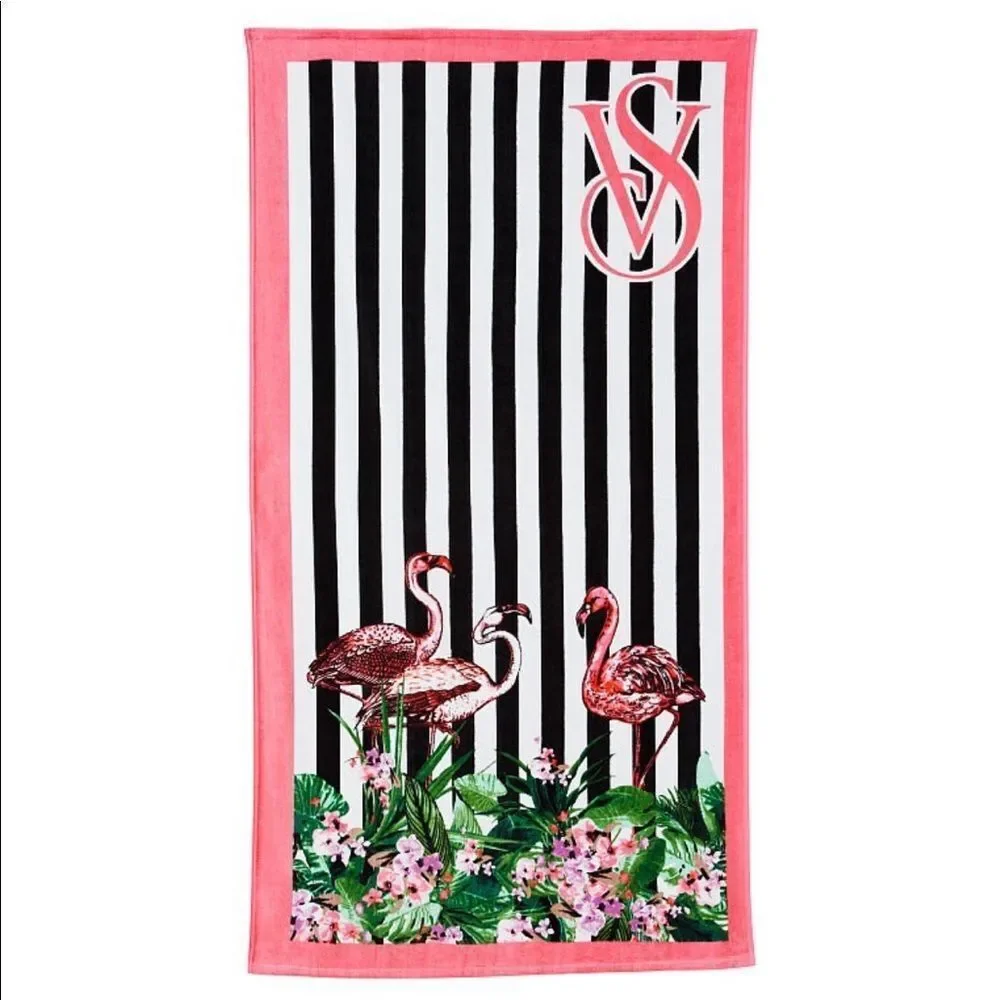 VICTORIA'S SECRET Logo Beach Towel